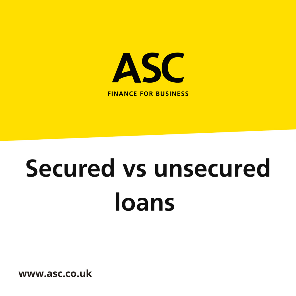 Secured versus unsecured loans